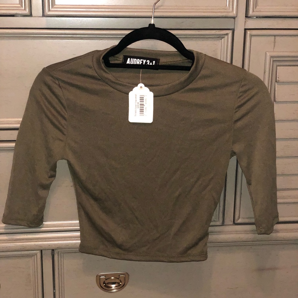 Green Crop Top